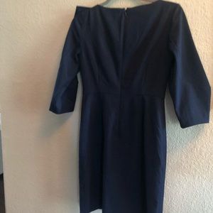 Banana Republic Long Sleeve Dress Navy Bow